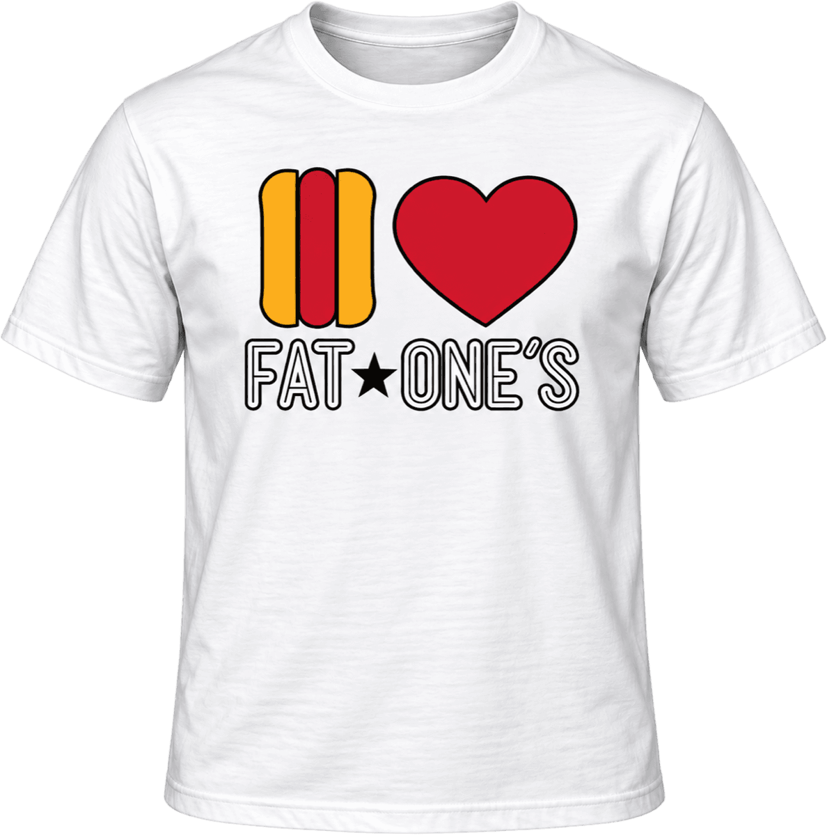 I ♥ Fat★One's Tee in White